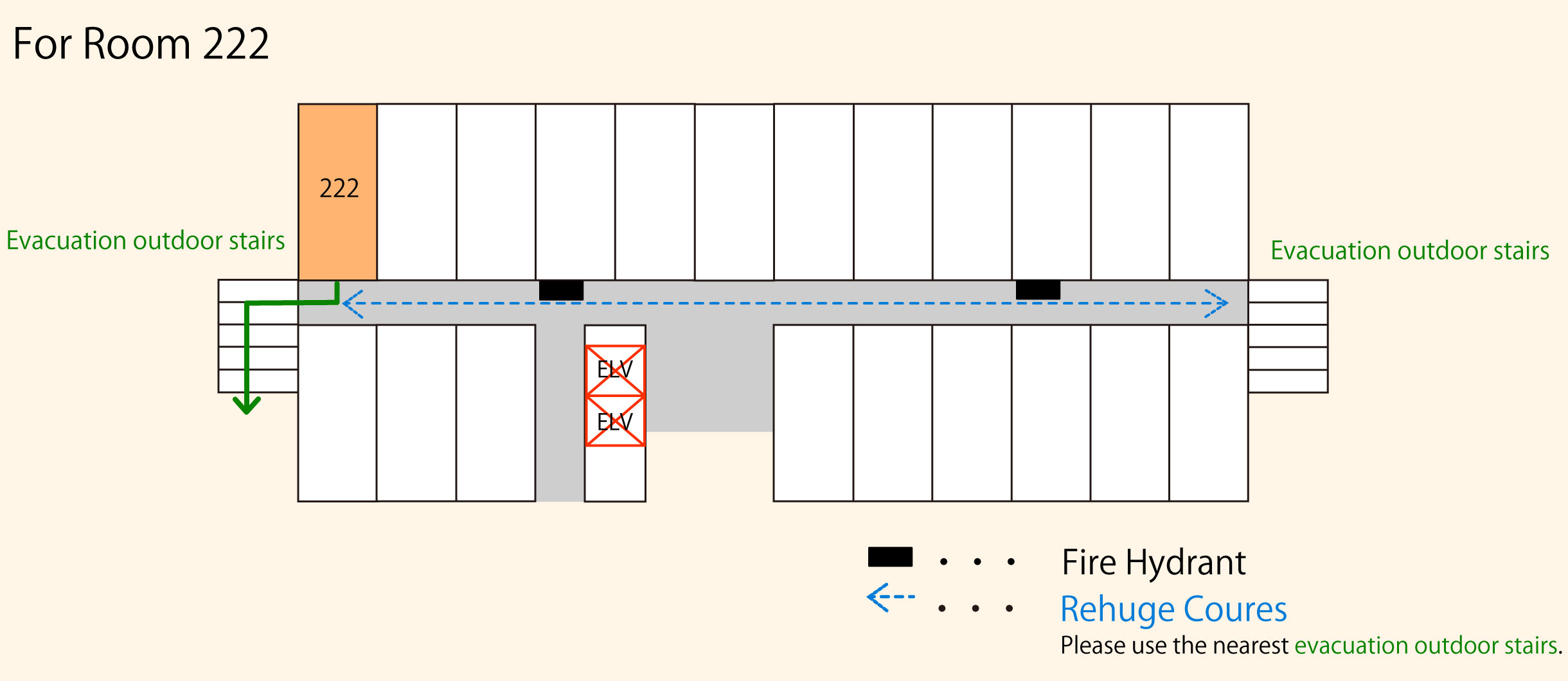Images of evacuation routes